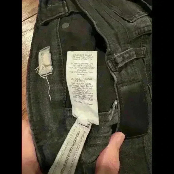 Madewell 10” High Rise Skinny Jeans Black Size 25 Ankle Stretch Denim - Picture 6 of 9